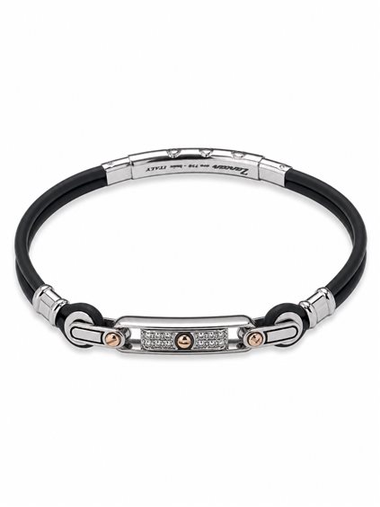 Bracelet Zancan Homme in Argent Cubic Zirconia EXB273R-N - EXB273R-N